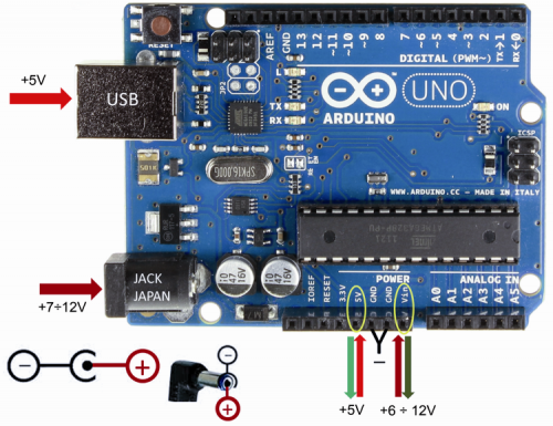 Alimentación Arduino
